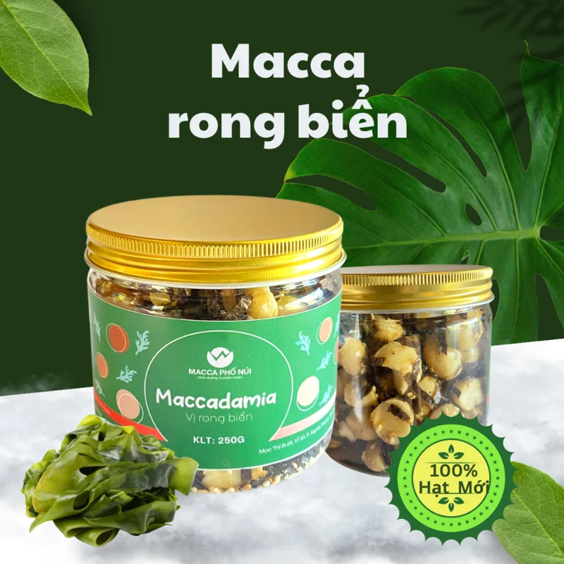 Nhân macca mix rong biển