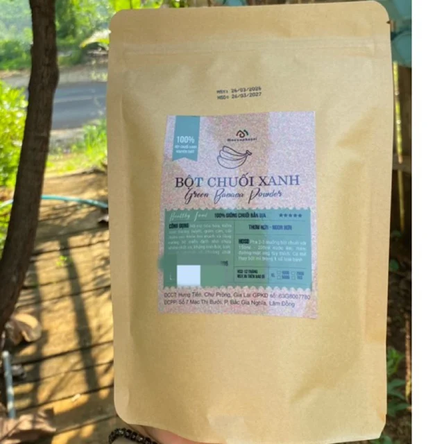Bột chuối xanh còn vỏ — gói lẻ