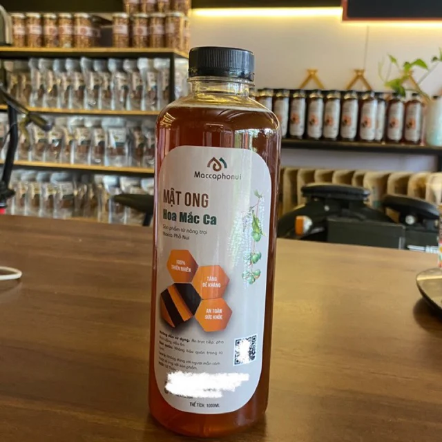 Mật ong hoa cà phê, macca chai 1 lít